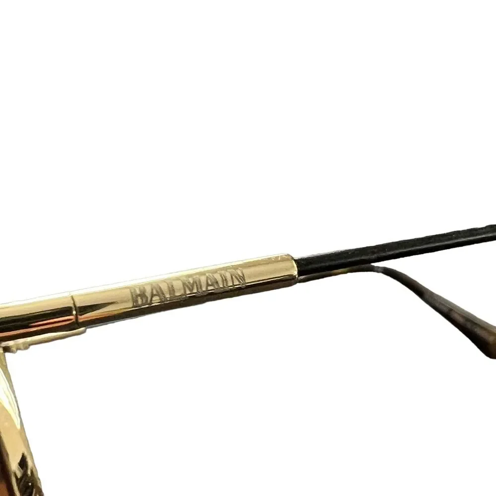 BALMAIN 52mm Round Sunglasses Gold